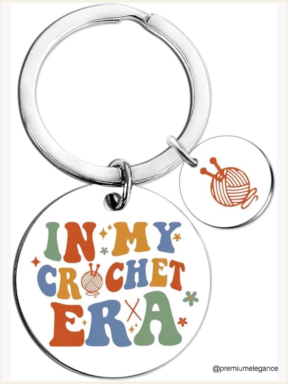 Crochet Lovers Keychain - In My Crochet Era Gift for Women